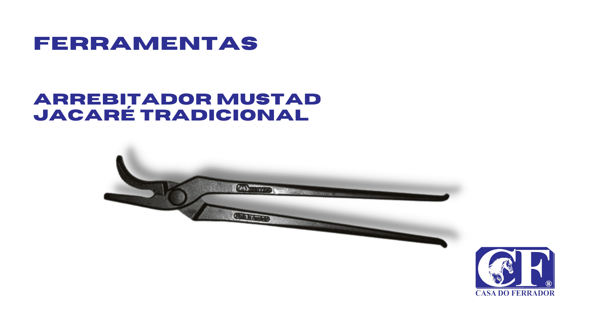 Arrebitador “Jacaré” Mustad  Tradicional - Casa do Ferrador