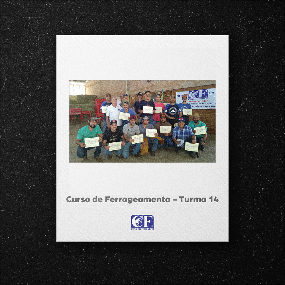 Curso de Ferrageamento – Turma 14 - Casa do Ferrador